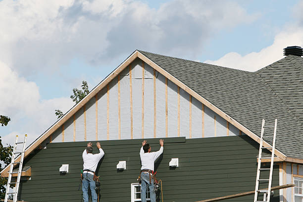 Professional Siding Replacement technician working in Graham, TX